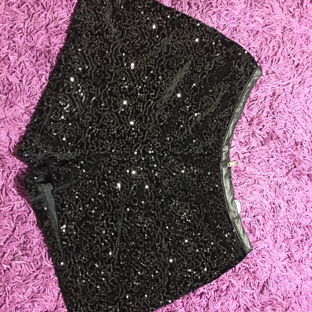 Sequined shorts